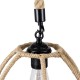 GLOBOSTAR® TELAN 01615 Vintage Κρεμαστό Φωτιστικό Οροφής με Ντουί 1 x E27 AC 220-240V IP20 - Μπεζ - Μ30 x Π30 x Υ38cm