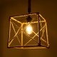 GLOBOSTAR® POLISHED 01616 Vintage Κρεμαστό Φωτιστικό Οροφής με Ντουί 1 x E27 AC 220-240V IP20 - Μαύρο & Μπεζ - Μ30 x Π30 x Υ30cm GLOBOSTAR® POLISHED 01616 Vintage Κρεμαστό Φωτιστικό Οροφής με Ντουί 1 x E27 AC 220-240V IP20 - Μαύρο & Μπεζ - Μ30 x Π30 x Υ30cm