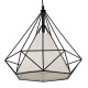 GLOBOSTAR® KAIRI 01618 Μοντέρνο Κρεμαστό Φωτιστικό Οροφής με Ντουί 1 x E27 AC 220-240V IP20 - Μαύρο & Λευκό - Μ38 x Π38 x Υ39cm GLOBOSTAR® KAIRI 01618 Μοντέρνο Κρεμαστό Φωτιστικό Οροφής με Ντουί 1 x E27 AC 220-240V IP20 - Μαύρο & Λευκό - Μ38 x Π38 x Υ39cm