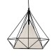 GLOBOSTAR® KAIRI 01618 Μοντέρνο Κρεμαστό Φωτιστικό Οροφής με Ντουί 1 x E27 AC 220-240V IP20 - Μαύρο & Λευκό - Μ38 x Π38 x Υ39cm GLOBOSTAR® KAIRI 01618 Μοντέρνο Κρεμαστό Φωτιστικό Οροφής με Ντουί 1 x E27 AC 220-240V IP20 - Μαύρο & Λευκό - Μ38 x Π38 x Υ39cm