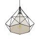 GLOBOSTAR® KAIRI 01618 Μοντέρνο Κρεμαστό Φωτιστικό Οροφής με Ντουί 1 x E27 AC 220-240V IP20 - Μαύρο & Λευκό - Μ38 x Π38 x Υ39cm GLOBOSTAR® KAIRI 01618 Μοντέρνο Κρεμαστό Φωτιστικό Οροφής με Ντουί 1 x E27 AC 220-240V IP20 - Μαύρο & Λευκό - Μ38 x Π38 x Υ39cm