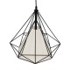GLOBOSTAR® KAIRI 01618 Μοντέρνο Κρεμαστό Φωτιστικό Οροφής με Ντουί 1 x E27 AC 220-240V IP20 - Μαύρο & Λευκό - Μ38 x Π38 x Υ39cm GLOBOSTAR® KAIRI 01618 Μοντέρνο Κρεμαστό Φωτιστικό Οροφής με Ντουί 1 x E27 AC 220-240V IP20 - Μαύρο & Λευκό - Μ38 x Π38 x Υ39cm