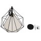 GLOBOSTAR® KAIRI 01618 Μοντέρνο Κρεμαστό Φωτιστικό Οροφής με Ντουί 1 x E27 AC 220-240V IP20 - Μαύρο & Λευκό - Μ38 x Π38 x Υ39cm GLOBOSTAR® KAIRI 01618 Μοντέρνο Κρεμαστό Φωτιστικό Οροφής με Ντουί 1 x E27 AC 220-240V IP20 - Μαύρο & Λευκό - Μ38 x Π38 x Υ39cm