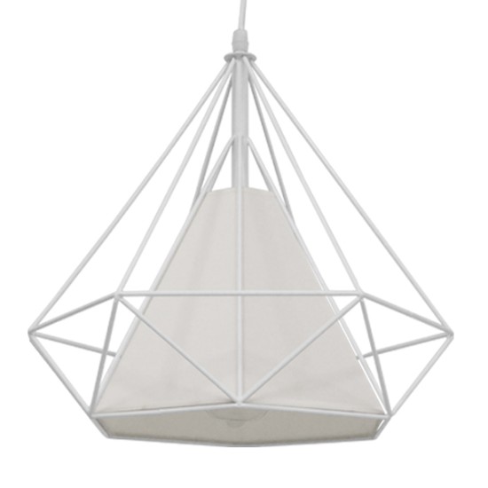 GLOBOSTAR® KAIRI 01619 Μοντέρνο Κρεμαστό Φωτιστικό Οροφής με Ντουί 1 x E27 AC 220-240V IP20 - Λευκό - Μ38 x Π38 x Υ39cm GLOBOSTAR® KAIRI 01619 Μοντέρνο Κρεμαστό Φωτιστικό Οροφής με Ντουί 1 x E27 AC 220-240V IP20 - Λευκό - Μ38 x Π38 x Υ39cm