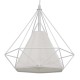 GLOBOSTAR® KAIRI 01619 Μοντέρνο Κρεμαστό Φωτιστικό Οροφής με Ντουί 1 x E27 AC 220-240V IP20 - Λευκό - Μ38 x Π38 x Υ39cm GLOBOSTAR® KAIRI 01619 Μοντέρνο Κρεμαστό Φωτιστικό Οροφής με Ντουί 1 x E27 AC 220-240V IP20 - Λευκό - Μ38 x Π38 x Υ39cm