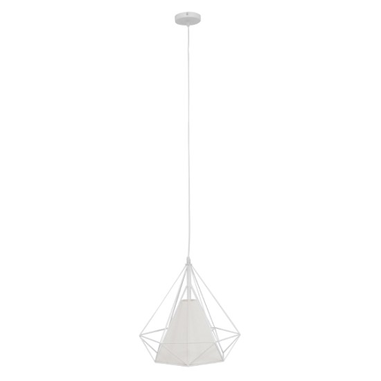 GLOBOSTAR® KAIRI 01619 Μοντέρνο Κρεμαστό Φωτιστικό Οροφής με Ντουί 1 x E27 AC 220-240V IP20 - Λευκό - Μ38 x Π38 x Υ39cm GLOBOSTAR® KAIRI 01619 Μοντέρνο Κρεμαστό Φωτιστικό Οροφής με Ντουί 1 x E27 AC 220-240V IP20 - Λευκό - Μ38 x Π38 x Υ39cm