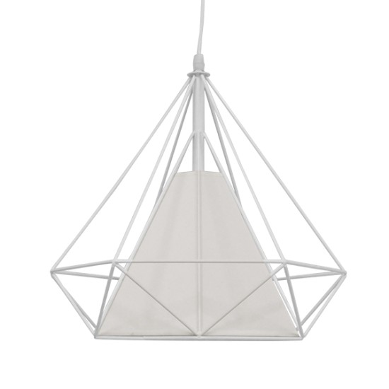 GLOBOSTAR® KAIRI 01619 Μοντέρνο Κρεμαστό Φωτιστικό Οροφής με Ντουί 1 x E27 AC 220-240V IP20 - Λευκό - Μ38 x Π38 x Υ39cm GLOBOSTAR® KAIRI 01619 Μοντέρνο Κρεμαστό Φωτιστικό Οροφής με Ντουί 1 x E27 AC 220-240V IP20 - Λευκό - Μ38 x Π38 x Υ39cm