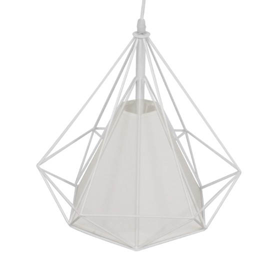 GLOBOSTAR® KAIRI 01619 Μοντέρνο Κρεμαστό Φωτιστικό Οροφής με Ντουί 1 x E27 AC 220-240V IP20 - Λευκό - Μ38 x Π38 x Υ39cm GLOBOSTAR® KAIRI 01619 Μοντέρνο Κρεμαστό Φωτιστικό Οροφής με Ντουί 1 x E27 AC 220-240V IP20 - Λευκό - Μ38 x Π38 x Υ39cm