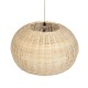 GLOBOSTAR® DE LA MER 01624 Boho Κρεμαστό Φωτιστικό Οροφής με Ντουί 3 x E27 AC 220-240V IP20 - Μπεζ - Μ45 x Π45 x Υ24cm