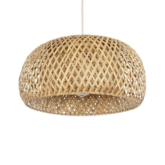 GLOBOSTAR® SAN TROPEZ 01626 Boho Κρεμαστό Φωτιστικό Οροφής με Ντουί 1 x E27 AC 220-240V IP20 - Μπεζ - Μ38 x Π38 x Υ22cm