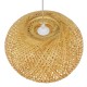 GLOBOSTAR® SAN TROPEZ 01626 Boho Κρεμαστό Φωτιστικό Οροφής με Ντουί 1 x E27 AC 220-240V IP20 - Μπεζ - Μ38 x Π38 x Υ22cm