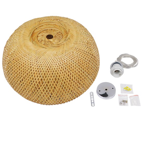 GLOBOSTAR® SAN TROPEZ 01627 Boho Κρεμαστό Φωτιστικό Οροφής με Ντουί 1 x E27 AC 220-240V IP20 - Μπεζ - Μ60 x Π60 x Υ29cm GLOBOSTAR® SAN TROPEZ 01627 Boho Κρεμαστό Φωτιστικό Οροφής με Ντουί 1 x E27 AC 220-240V IP20 - Μπεζ - Μ60 x Π60 x Υ29cm