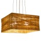 GLOBOSTAR® INCASS 01629 Vintage Κρεμαστό Φωτιστικό Οροφής με Ντουί 5 x E27 AC 220-240V IP20 - Μπεζ - Μ40 x Π40 x Υ22.5cm