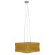 GLOBOSTAR® INCASS 01629 Vintage Κρεμαστό Φωτιστικό Οροφής με Ντουί 5 x E27 AC 220-240V IP20 - Μπεζ - Μ40 x Π40 x Υ22.5cm