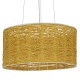 GLOBOSTAR® INCASS 01630 Vintage Κρεμαστό Φωτιστικό Οροφής με Ντουί 3 x E27 AC 220-240V IP20 - Μπεζ - Μ40 x Π40 x Υ22cm