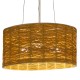 GLOBOSTAR® INCASS 01630 Vintage Κρεμαστό Φωτιστικό Οροφής με Ντουί 3 x E27 AC 220-240V IP20 - Μπεζ - Μ40 x Π40 x Υ22cm