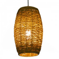 GLOBOSTAR® INCASS 01631 Vintage Κρεμαστό Φωτιστικό Οροφής με Ντουί 1 x E27 AC 220-240V IP20 - Μπεζ - Μ15 x Π15 x Υ25cm GLOBOSTAR® INCASS 01631 Vintage Κρεμαστό Φωτιστικό Οροφής με Ντουί 1 x E27 AC 220-240V IP20 - Μπεζ - Μ15 x Π15 x Υ25cm