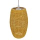 GLOBOSTAR® INCASS 01631 Vintage Κρεμαστό Φωτιστικό Οροφής με Ντουί 1 x E27 AC 220-240V IP20 - Μπεζ - Μ15 x Π15 x Υ25cm GLOBOSTAR® INCASS 01631 Vintage Κρεμαστό Φωτιστικό Οροφής με Ντουί 1 x E27 AC 220-240V IP20 - Μπεζ - Μ15 x Π15 x Υ25cm