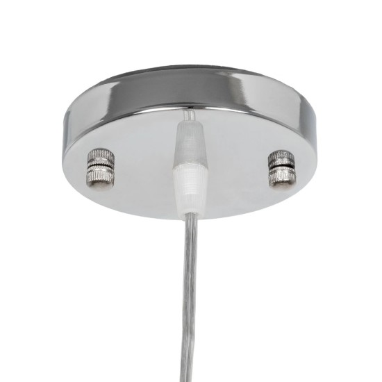 GLOBOSTAR® MANGEA 01634 Boho Κρεμαστό Φωτιστικό Οροφής με Ντουί 1 x E27 AC 220-240V IP20 - Μπεζ - Μ33 x Π33 x Υ27cm