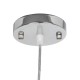 GLOBOSTAR® MANGEA 01634 Boho Κρεμαστό Φωτιστικό Οροφής με Ντουί 1 x E27 AC 220-240V IP20 - Μπεζ - Μ33 x Π33 x Υ27cm