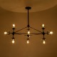 GLOBOSTAR® SENTINEL 01636 Μοντέρνο Φωτιστικό Οροφής με Ντουί 10 x E27 AC 220-240V IP20 - Μαύρο & Διάφανο - Μ105 x Π80 x Υ90cm GLOBOSTAR® SENTINEL 01636 Μοντέρνο Φωτιστικό Οροφής με Ντουί 10 x E27 AC 220-240V IP20 - Μαύρο & Διάφανο - Μ105 x Π80 x Υ90cm