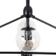 GLOBOSTAR® SENTINEL 01636 Μοντέρνο Φωτιστικό Οροφής με Ντουί 10 x E27 AC 220-240V IP20 - Μαύρο & Διάφανο - Μ105 x Π80 x Υ90cm GLOBOSTAR® SENTINEL 01636 Μοντέρνο Φωτιστικό Οροφής με Ντουί 10 x E27 AC 220-240V IP20 - Μαύρο & Διάφανο - Μ105 x Π80 x Υ90cm