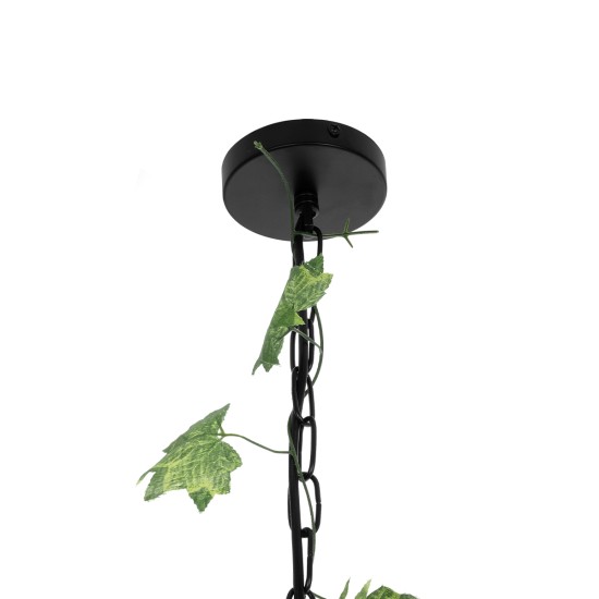 GLOBOSTAR® NEST 01640 Vintage Κρεμαστό Φωτιστικό Οροφής με Ντουί 1 x E27 AC 220-240V IP20 - Μαύρο & Πράσινο - Μ48 x Π38 x Υ40cm GLOBOSTAR® NEST 01640 Vintage Κρεμαστό Φωτιστικό Οροφής με Ντουί 1 x E27 AC 220-240V IP20 - Μαύρο & Πράσινο - Μ48 x Π38 x Υ40cm