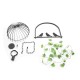 GLOBOSTAR® NEST 01640 Vintage Κρεμαστό Φωτιστικό Οροφής με Ντουί 1 x E27 AC 220-240V IP20 - Μαύρο & Πράσινο - Μ48 x Π38 x Υ40cm GLOBOSTAR® NEST 01640 Vintage Κρεμαστό Φωτιστικό Οροφής με Ντουί 1 x E27 AC 220-240V IP20 - Μαύρο & Πράσινο - Μ48 x Π38 x Υ40cm