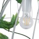 GLOBOSTAR® NEST 01644 Vintage Κρεμαστό Φωτιστικό Οροφής με Ντουί 2 x E27 AC 220-240V IP20 - Λευκό & Πράσινο - Μ73.6 x Π37.5 x Y38cm