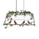 GLOBOSTAR® NEST 01645 Vintage Κρεμαστό Φωτιστικό Οροφής με Ντουί 2 x E27 AC 220-240V IP20 - Χάλκινο & Πράσινο - Μ76 x Π36 x Y37cm GLOBOSTAR® NEST 01645 Vintage Κρεμαστό Φωτιστικό Οροφής με Ντουί 2 x E27 AC 220-240V IP20 - Χάλκινο & Πράσινο - Μ76 x Π36 x Y37cm
