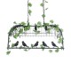 GLOBOSTAR® NEST 01646 Vintage Κρεμαστό Φωτιστικό Οροφής με Ντουί 3 x E27 AC 220-240V IP20 - Μαύρο & Πράσινο - Μ86 x Π38 x Y37cm