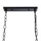 GLOBOSTAR® NEST 01646 Vintage Κρεμαστό Φωτιστικό Οροφής με Ντουί 3 x E27 AC 220-240V IP20 - Μαύρο & Πράσινο - Μ86 x Π38 x Y37cm