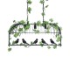 GLOBOSTAR® NEST 01646 Vintage Κρεμαστό Φωτιστικό Οροφής με Ντουί 3 x E27 AC 220-240V IP20 - Μαύρο & Πράσινο - Μ86 x Π38 x Y37cm