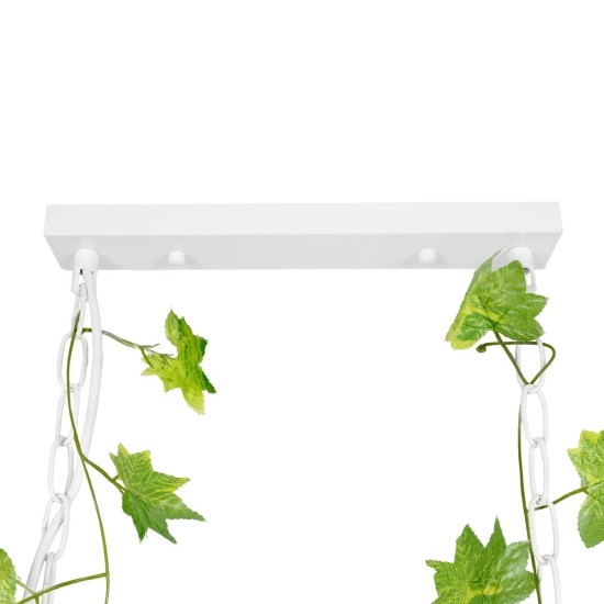 GLOBOSTAR® NEST 01647 Vintage Κρεμαστό Φωτιστικό Οροφής με Ντουί 3 x E27 AC 220-240V IP20 - Λευκό & Πράσινο - Μ86 x Π37 x Y40cm GLOBOSTAR® NEST 01647 Vintage Κρεμαστό Φωτιστικό Οροφής με Ντουί 3 x E27 AC 220-240V IP20 - Λευκό & Πράσινο - Μ86 x Π37 x Y40cm