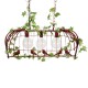 GLOBOSTAR® NEST 01648 Vintage Κρεμαστό Φωτιστικό Οροφής με Ντουί 3 x E27 AC 220-240V IP20 - Χάλκινο & Πράσινο - Μ86 x Π37 x Y40cm