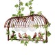 GLOBOSTAR® NEST 01648 Vintage Κρεμαστό Φωτιστικό Οροφής με Ντουί 3 x E27 AC 220-240V IP20 - Χάλκινο & Πράσινο - Μ86 x Π37 x Y40cm