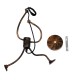 GLOBOSTAR® FIGURE 10001653 Παιδικό Κρεμαστό Φωτιστικό Οροφής με Ντουί 1 x E27 AC 220-240V IP20 - Χάλκινο - Μ20 x Π20 x Υ40cm GLOBOSTAR® FIGURE 10001653 Παιδικό Κρεμαστό Φωτιστικό Οροφής με Ντουί 1 x E27 AC 220-240V IP20 - Χάλκινο - Μ20 x Π20 x Υ40cm
