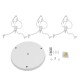 GLOBOSTAR® LITTLE MAN 01654 Μοντέρνο Κρεμαστό Φωτιστικό Οροφής με Ντουί 3 x E27 AC 220-240V IP20 - Λευκό - Μ45 x Π45 x Υ40cm GLOBOSTAR® LITTLE MAN 01654 Μοντέρνο Κρεμαστό Φωτιστικό Οροφής με Ντουί 3 x E27 AC 220-240V IP20 - Λευκό - Μ45 x Π45 x Υ40cm