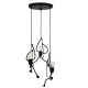 GLOBOSTAR® LITTLE MAN 01655 Μοντέρνο Κρεμαστό Φωτιστικό Οροφής με Ντουί 3 x E27 AC 220-240V IP20 - Μαύρο - Μ45 x Π45 x Υ40cm GLOBOSTAR® LITTLE MAN 01655 Μοντέρνο Κρεμαστό Φωτιστικό Οροφής με Ντουί 3 x E27 AC 220-240V IP20 - Μαύρο - Μ45 x Π45 x Υ40cm