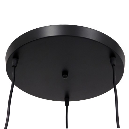 GLOBOSTAR® LITTLE MAN 01655 Μοντέρνο Κρεμαστό Φωτιστικό Οροφής με Ντουί 3 x E27 AC 220-240V IP20 - Μαύρο - Μ45 x Π45 x Υ40cm GLOBOSTAR® LITTLE MAN 01655 Μοντέρνο Κρεμαστό Φωτιστικό Οροφής με Ντουί 3 x E27 AC 220-240V IP20 - Μαύρο - Μ45 x Π45 x Υ40cm