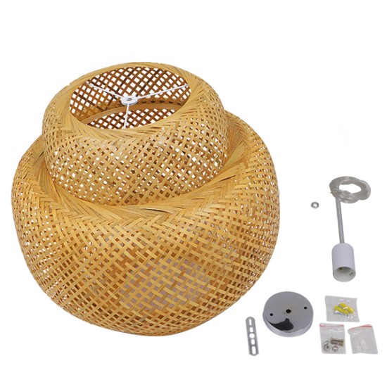 GLOBOSTAR® MALDIVES 01657 Boho Κρεμαστό Φωτιστικό Οροφής με Ντουί 1 x E27 AC 220-240V IP20 - Μπεζ - Μ50 x Π50 x Υ50m GLOBOSTAR® MALDIVES 01657 Boho Κρεμαστό Φωτιστικό Οροφής με Ντουί 1 x E27 AC 220-240V IP20 - Μπεζ - Μ50 x Π50 x Υ50m