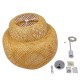 GLOBOSTAR® MALDIVES 01657 Boho Κρεμαστό Φωτιστικό Οροφής με Ντουί 1 x E27 AC 220-240V IP20 - Μπεζ - Μ50 x Π50 x Υ50m GLOBOSTAR® MALDIVES 01657 Boho Κρεμαστό Φωτιστικό Οροφής με Ντουί 1 x E27 AC 220-240V IP20 - Μπεζ - Μ50 x Π50 x Υ50m