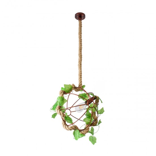 GLOBOSTAR® BRADLEY 01660 Vintage Κρεμαστό Φωτιστικό Οροφής με Ντουί 1 x E27 AC 220-240V IP20 - Πολύχρωμο - Μ33 x Π33 x Y33cm GLOBOSTAR® BRADLEY 01660 Vintage Κρεμαστό Φωτιστικό Οροφής με Ντουί 1 x E27 AC 220-240V IP20 - Πολύχρωμο - Μ33 x Π33 x Y33cm