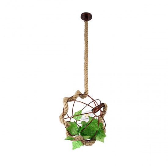 GLOBOSTAR® BRADLEY 01660 Vintage Κρεμαστό Φωτιστικό Οροφής με Ντουί 1 x E27 AC 220-240V IP20 - Πολύχρωμο - Μ33 x Π33 x Y33cm GLOBOSTAR® BRADLEY 01660 Vintage Κρεμαστό Φωτιστικό Οροφής με Ντουί 1 x E27 AC 220-240V IP20 - Πολύχρωμο - Μ33 x Π33 x Y33cm