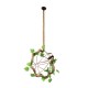 GLOBOSTAR® BRADLEY 01661 Vintage Κρεμαστό Φωτιστικό Οροφής με Ντουί 1 x E27 AC 220-240V IP20 - Πολύχρωμο - Μ42 x Π42 x Y42cm
