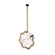 GLOBOSTAR® BRADLEY 01661 Vintage Κρεμαστό Φωτιστικό Οροφής με Ντουί 1 x E27 AC 220-240V IP20 - Πολύχρωμο - Μ42 x Π42 x Y42cm