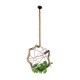 GLOBOSTAR® BRADLEY 01661 Vintage Κρεμαστό Φωτιστικό Οροφής με Ντουί 1 x E27 AC 220-240V IP20 - Πολύχρωμο - Μ42 x Π42 x Y42cm