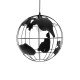 GLOBOSTAR® EARTH 01663 Vintage Κρεμαστό Φωτιστικό Οροφής με Ντουί 1 x E27 AC 220-240V IP20 - Μαύρο - Μ40 x Π40 x Υ38cm GLOBOSTAR® EARTH 01663 Vintage Κρεμαστό Φωτιστικό Οροφής με Ντουί 1 x E27 AC 220-240V IP20 - Μαύρο - Μ40 x Π40 x Υ38cm
