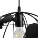 GLOBOSTAR® EARTH 01663 Vintage Κρεμαστό Φωτιστικό Οροφής με Ντουί 1 x E27 AC 220-240V IP20 - Μαύρο - Μ40 x Π40 x Υ38cm GLOBOSTAR® EARTH 01663 Vintage Κρεμαστό Φωτιστικό Οροφής με Ντουί 1 x E27 AC 220-240V IP20 - Μαύρο - Μ40 x Π40 x Υ38cm