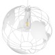 GLOBOSTAR® EARTH 01664 Vintage Κρεμαστό Φωτιστικό Οροφής με Ντουί 1 x E27 AC 220-240V IP20 - Λευκό - Μ40 x Π40 x Y40cm GLOBOSTAR® EARTH 01664 Vintage Κρεμαστό Φωτιστικό Οροφής με Ντουί 1 x E27 AC 220-240V IP20 - Λευκό - Μ40 x Π40 x Y40cm